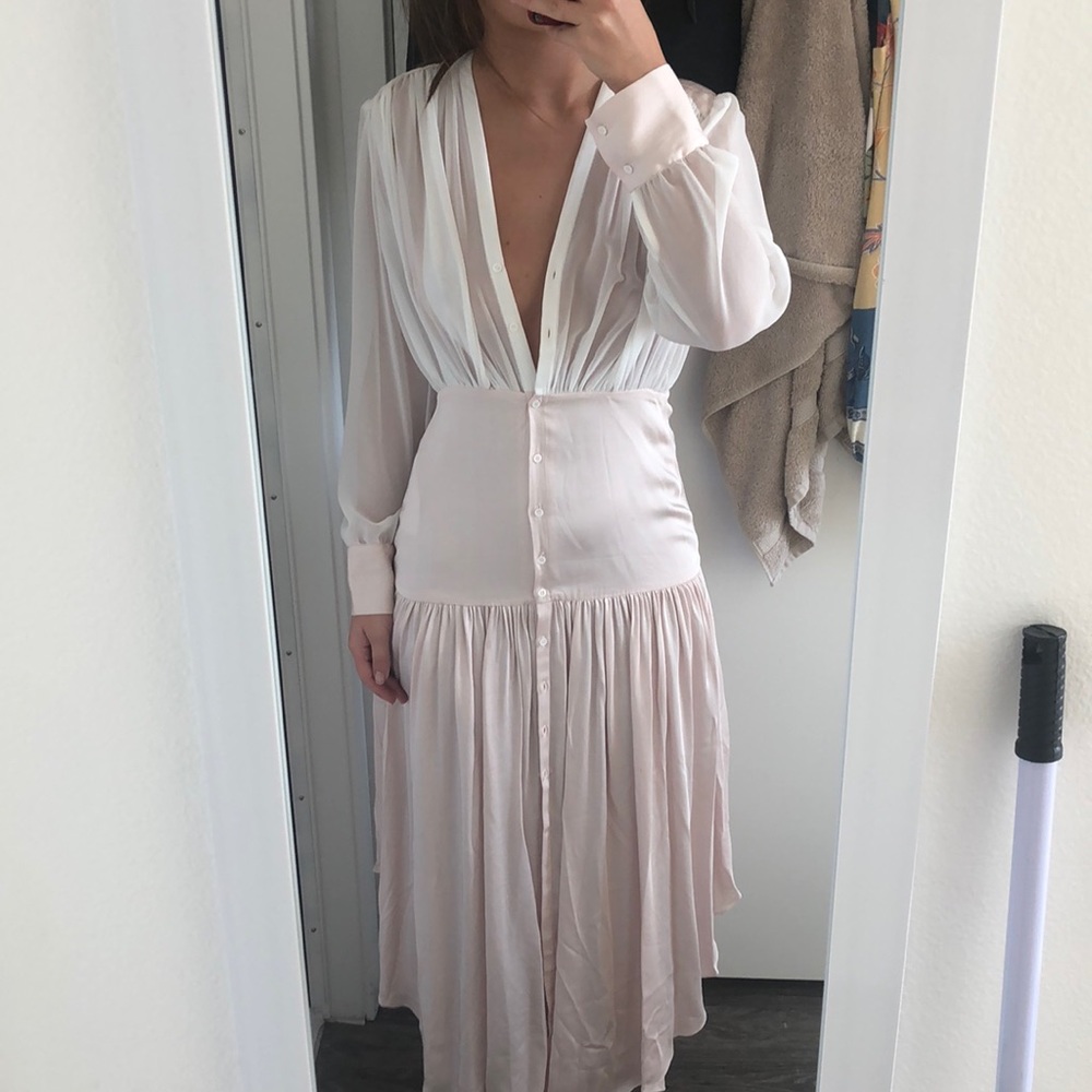 Sandro White&Pink Dress